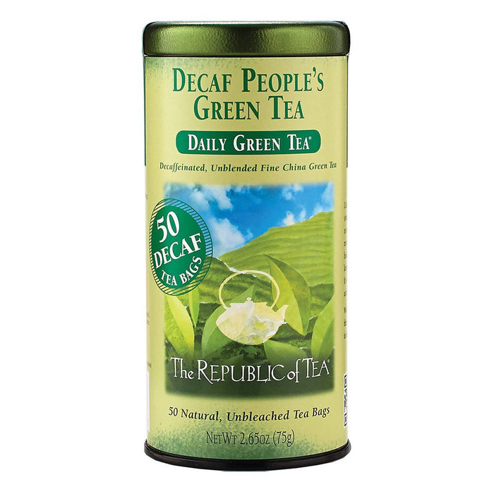 The Republic of Tea Gourmet Teas The Republic of Tea People's Green Decaf Bags JL-Hufford