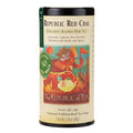 Republic Red Chai tea canister with colorful label on a white background