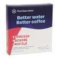 Third Wave Water espresso machine profile packaging on a white background