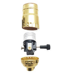 Turn-Knob Lamp Sockets (Imported) - Choice of Interior Function