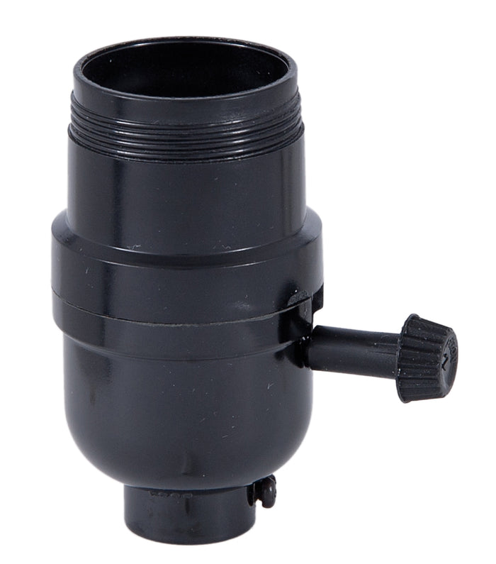 Turn-Knob On/Off Phenolic Socket, Medium Base, with UNO Threads