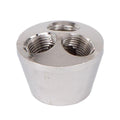 Turned Brass 1-P.C. Modern Cluster, 3-Light, Nickel Plated