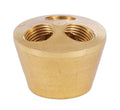 Turned Brass 1-P.C. Modern Cluster, 3-Light, Unfinished