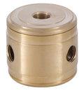Turned Brass 2-P.C. Cluster Body, 3-Light, Unfinished