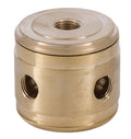 Turned Brass 2-P.C. Cluster Body, 4-Light, Unfinished