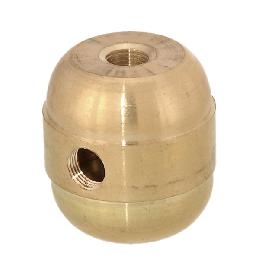 Turned Brass 2-P.C. Cluster Body, 4-Light, Unfinished
