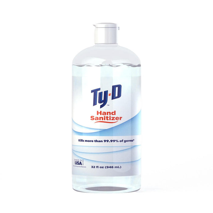 Ty-D hand sanitizer bottle on a white background
