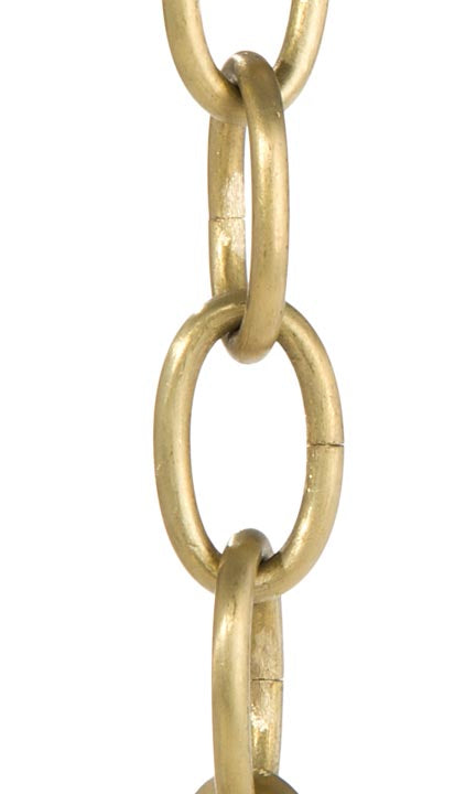 Unfinished Brass Oval Chain, Heavy 4 Gauge Links (13016)