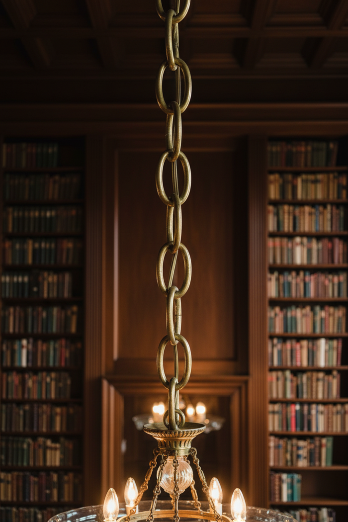 Unfinished Brass Oval Chain, Heavy 4 Gauge Links (13016)