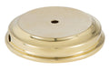 Unfinished Flared Disc Solid Brass Lamp Base, Choice of Size 4 to 7"