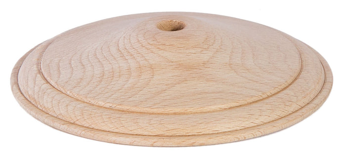 Unfinished Hard Wooden Vase Cap, Your choice of sizes, all slip 1/8IP (slips 3/8" diameter pipes)