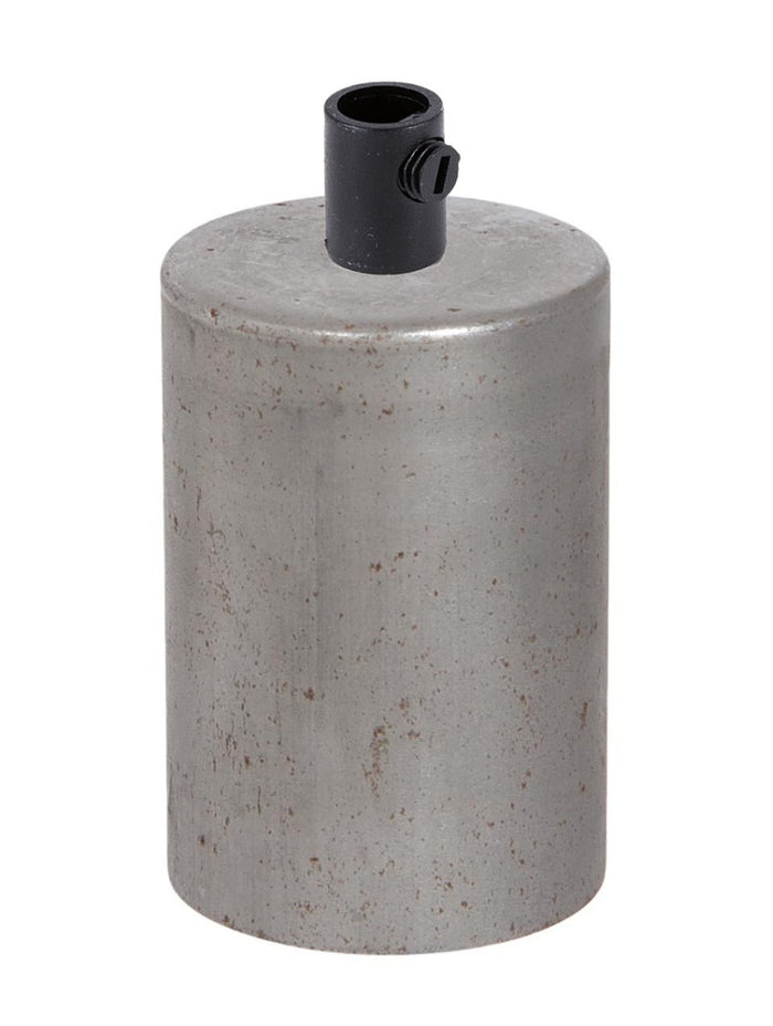 Unfinished Steel E-26 Lamp Socket Cup with COMPLETE Socket and Mounting Hardware