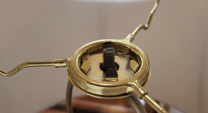 UNO to Washer Adapter For Lamp Shades with Brass Plated Finish (22119)