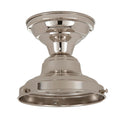 Unwired School House Fixtures, Nickel Plated