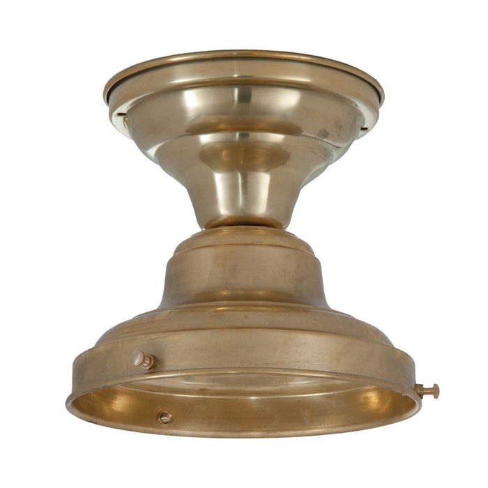 Unwired School House Fixtures, Unfinished Brass