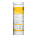Container of Grindz G01 tablets with a yellow label on a white background