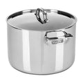 Viking 3-Ply 12 Quart Stock Pot with Lid, Mirror displayed on a white background