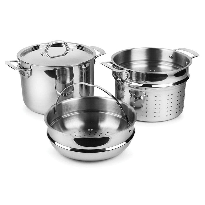 Viking 3-Ply Stainless Steel Multipot, 8 Qt displayed on a white background