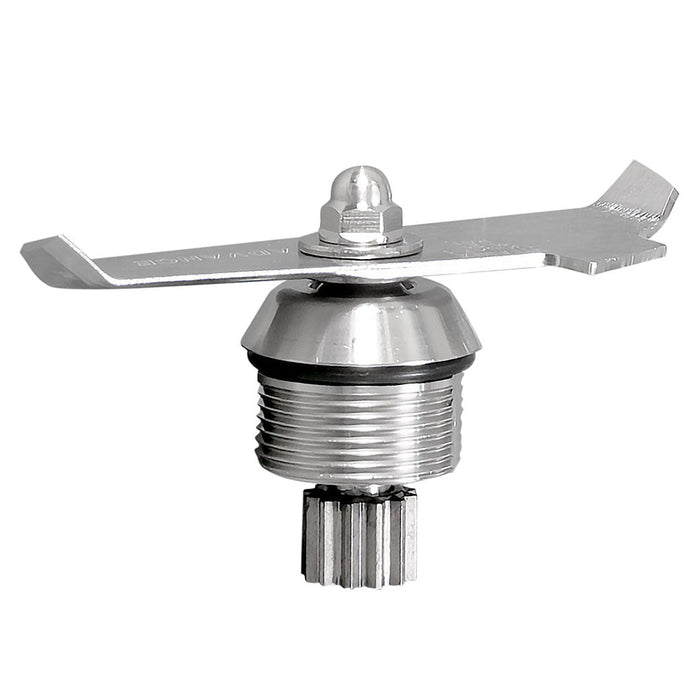 Side view of Vitamix Commercial Advance Blade displayed vertically on a white background
