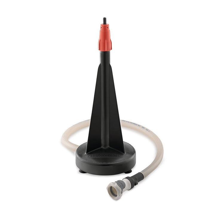 Black and red Vitamix Commercial Rinse-O-Matic displayed on a white background