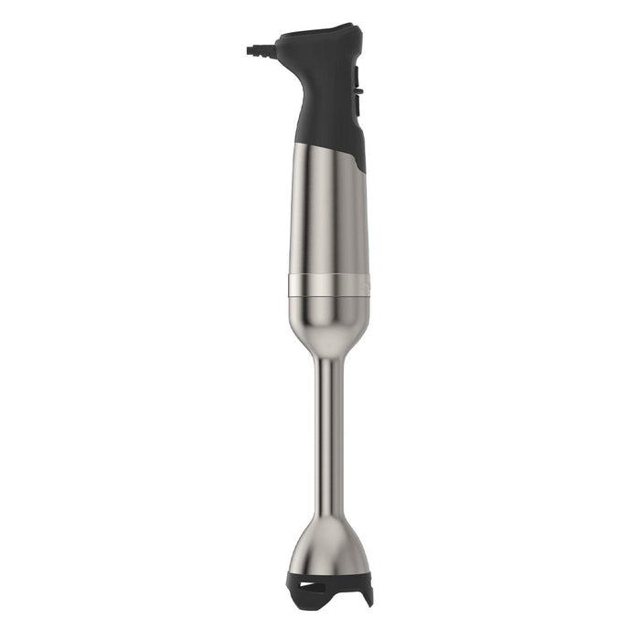 Side view of Vitamix immersion blender displayed vertically on a white background