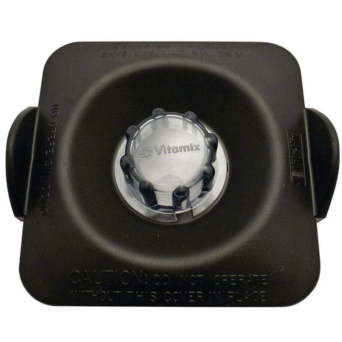 Top view of 48 Oz. Vitamix Lid and Plug for Commercial NSF Container displayed on a white background