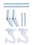 White 2 Hook Swag Lamp Kit