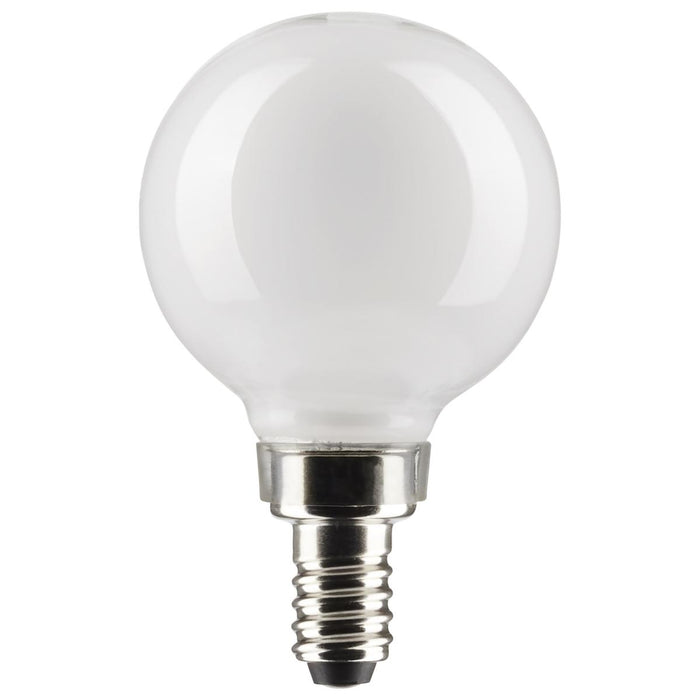 White 60-Watt Equivalent LED Light Bulb Candelabra E-12 Base G16.5 Dimmable (47064LED)