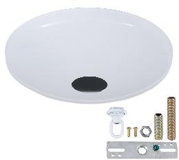 White Finish, Modern Ceiling Canopy & Canopy Kit