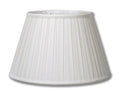 White Ivory Linen Empire Box Pleat Softback Shades