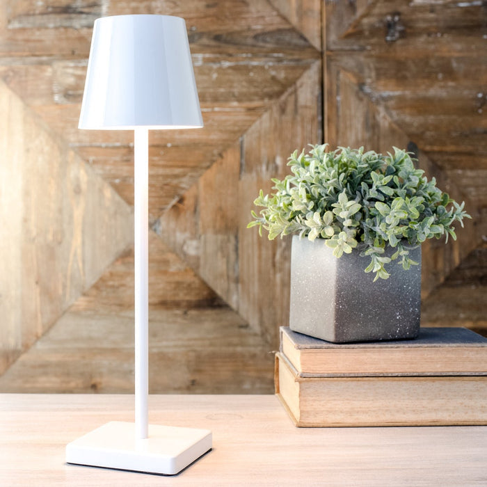 White LED wireless table lamp