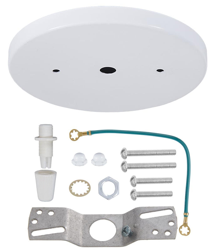 White Modern Shallow Canopy Kit