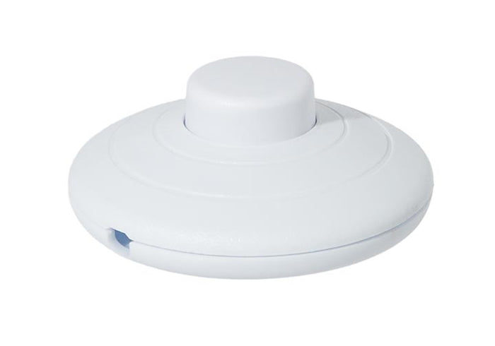 White On-Off Phenolic Push Button Floor Switch
