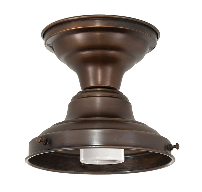 Wired School House Lighting Fixtures, Bronze Finish