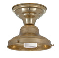 Wired School House Lighting Fixtures, Unfinished Brass