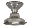 Wired School House Lighting Fixtures, Unfinished Steel