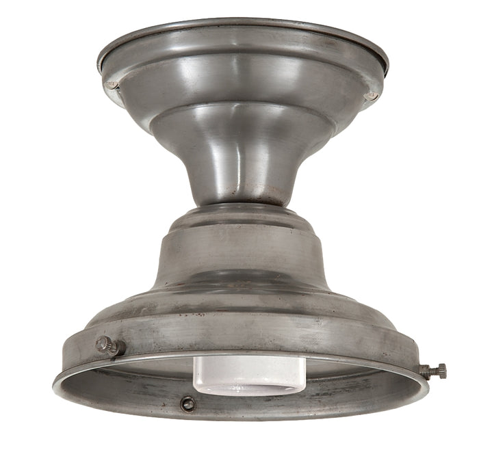 Wired School House Lighting Fixtures, Unfinished Steel