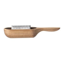 Wood and Stainless Steel Cheese Grater