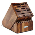 Wusthof 25-slot acacia Mega Knife Block displayed on a white background