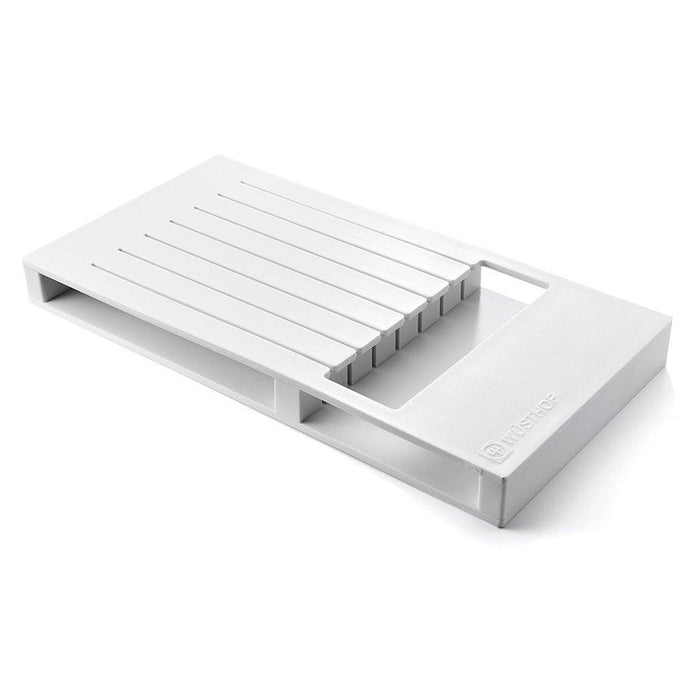 Wusthof 7-slot White In-Drawer Knife Storage Tray displayed on a white background
