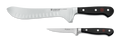 Two Wusthof knives on a white background