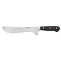 Wusthof Classic Artisan Hollow Edge Butcher Knife - 8″ displayed horizontally on a white background