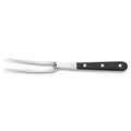 6 inch Wusthof curved classic carving fork displayed on a white background
