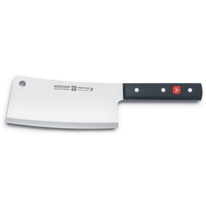 Wusthof Classic Cleaver - 7″ displayed horizontally on a white background