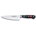 6 inch Wusthof Classic Demi-Bolster Cook's Knife displayed horizontally on a white background