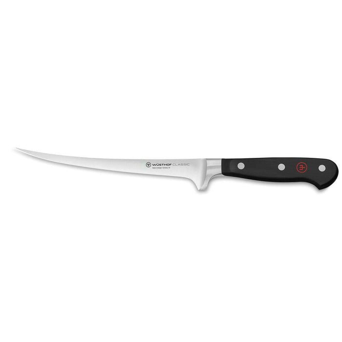 Wusthof Classic Fillet Knife - 7″ displayed horizontally on a white background
