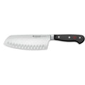 Wusthof Classic Hollow Edge Chai Dao Knife - 7″ displayed horizontally on a white background