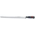 Wusthof Classic Hollow Edge Salmon Slicer - 12″ displayed horizontally on a white background