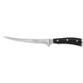 Wusthof Classic Ikon Fillet Knife displayed horizontally on a white background