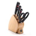 Wusthof Knife Sets Wusthof Classic Studio 5 Piece Block Set with knives inserted into the knife block displayed on a white background